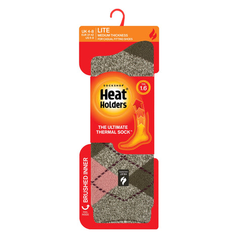 Ladies Thermal Lite Patterned Socks for Winter