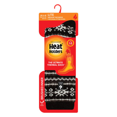 Ladies Thermal Lite Patterned Socks for Winter