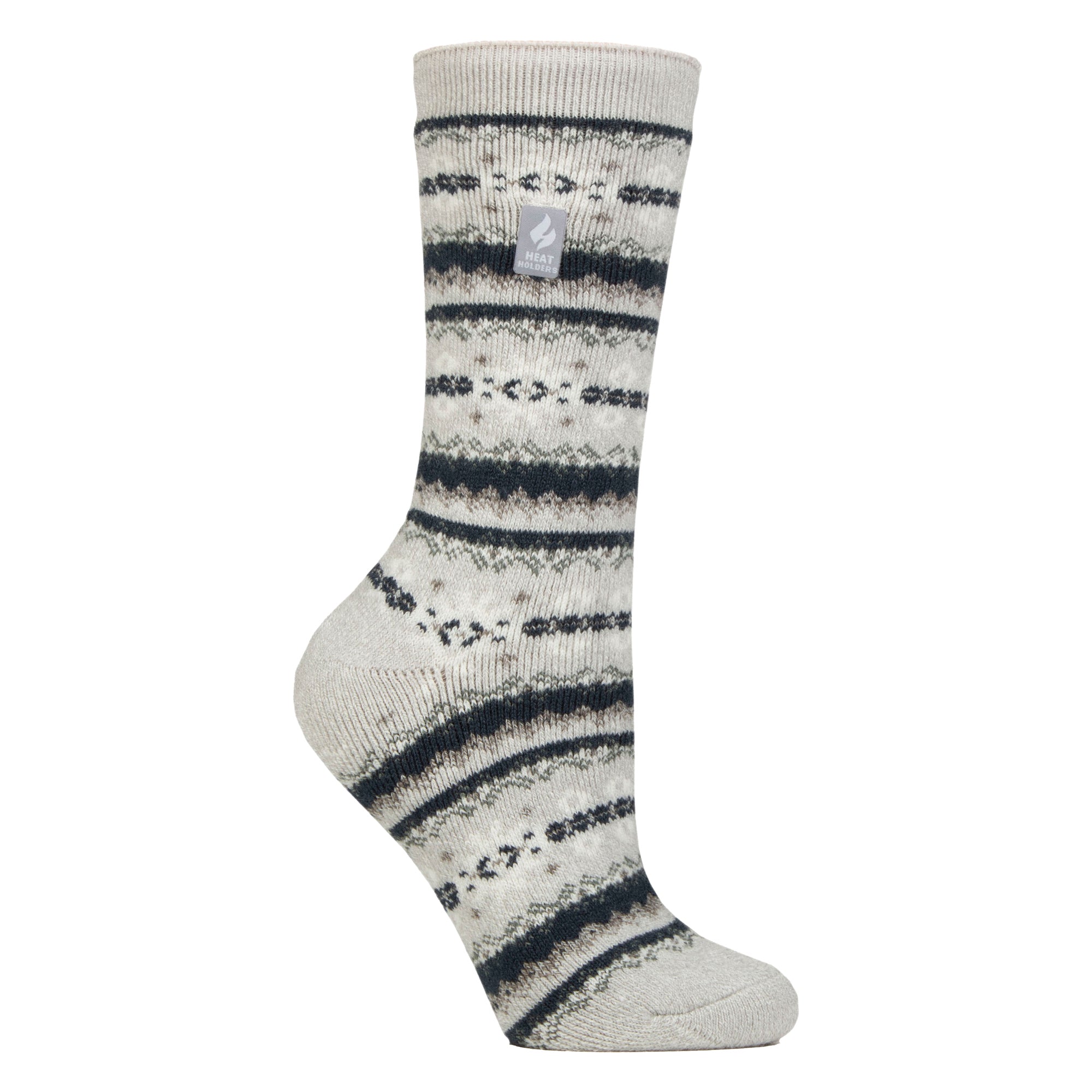 Ladies Thermal Lite Patterned Socks for Winter