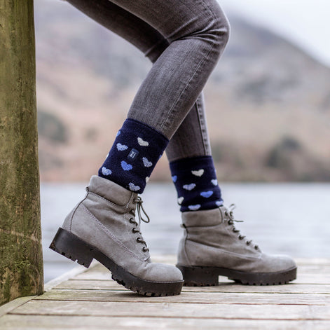 Ladies Thermal Lite Patterned Socks for Winter
