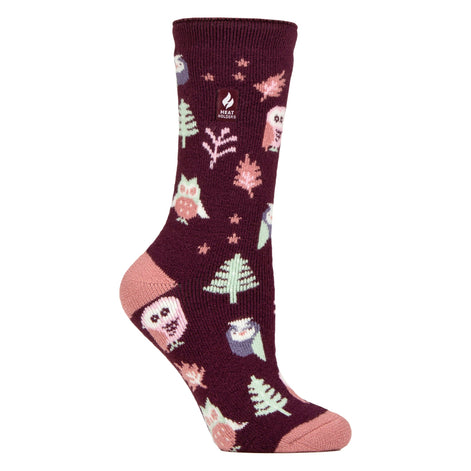Ladies Thermal Lite Patterned Socks for Winter