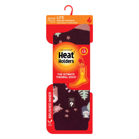 Ladies Thermal Lite Patterned Socks for Winter