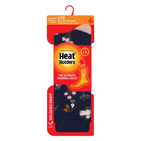 Ladies Thermal Lite Patterned Socks for Winter