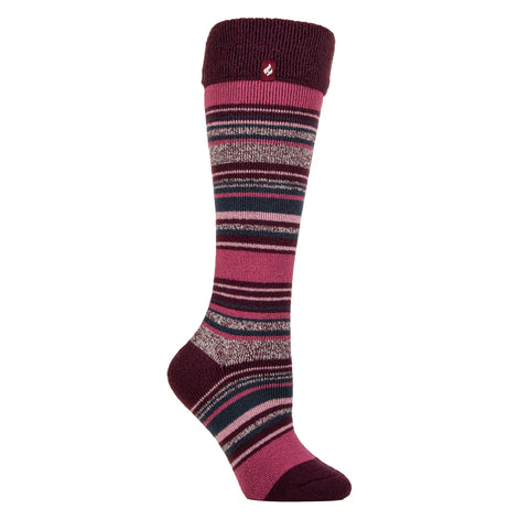 Ladies Thermal Long Wellington Boot Socks with Soft Brushed Lining