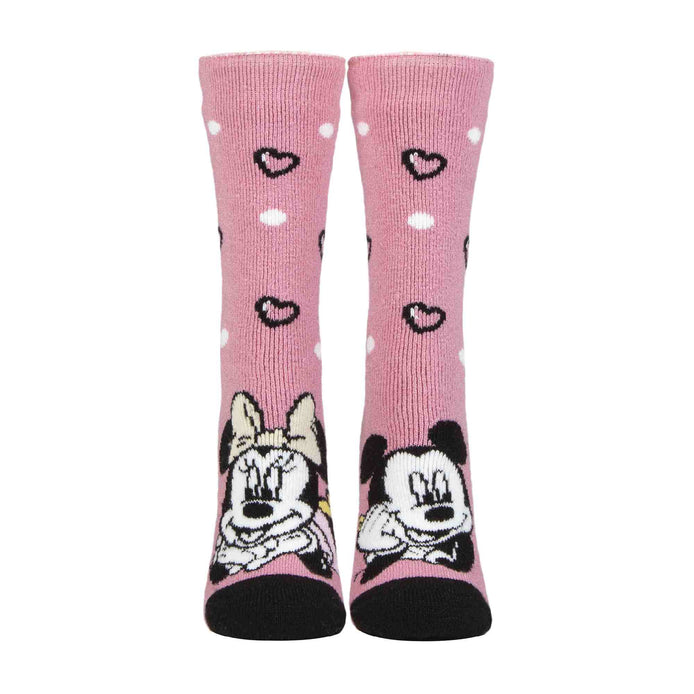 Ladies Minnie Mouse Novelty Lightweight Thermal Socks