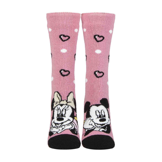 Ladies Minnie Mouse Novelty Lightweight Thermal Socks
