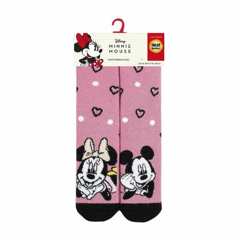 Ladies Minnie Mouse Novelty Lightweight Thermal Socks