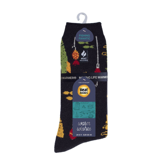 Mens Hobby Activity Patterned Lightweight Thermal Lite Socks