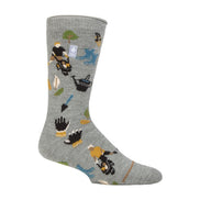 Mens Hobby Activity Patterned Lightweight Thermal Lite Socks
