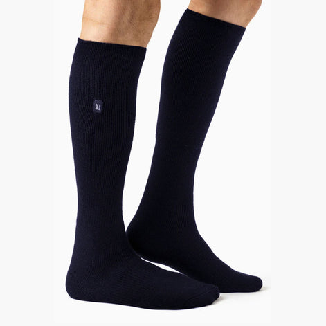 Mens Plain Thin Lightweight Knee High Thermal Socks