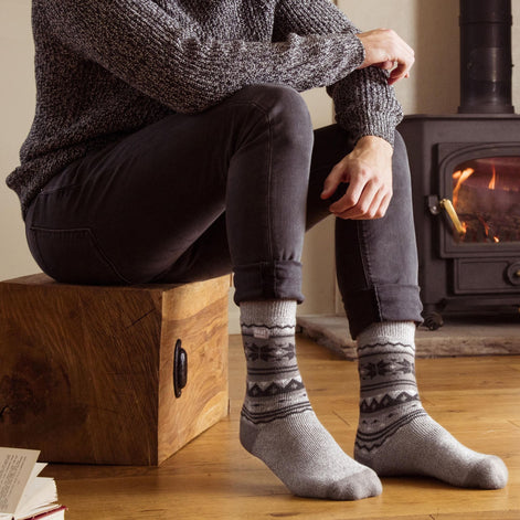 Mens Thin Warm 1.6 Tog Lightweight Thermal Dress Socks