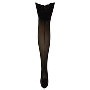 2 Pack Ladies Seamed Stockings with Lace Top