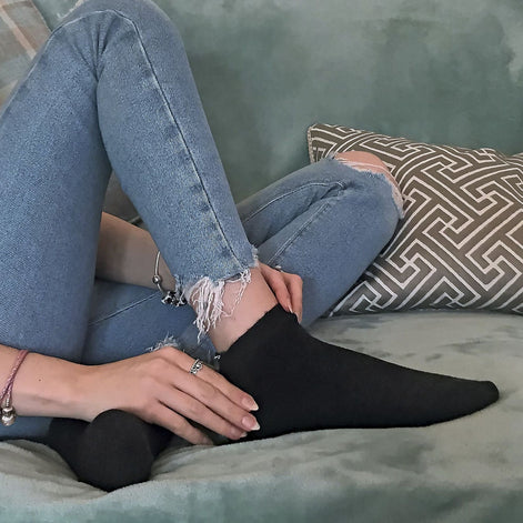 Ladies Cushioned Low Cut Ankle Thermal Trainer Socks (Multipack Options)
