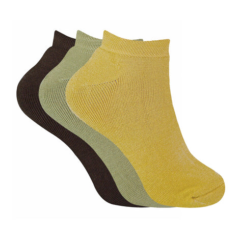Ladies Cushioned Low Cut Ankle Thermal Trainer Socks (Multipack Options)