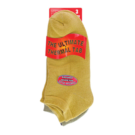 Ladies Cushioned Low Cut Ankle Thermal Trainer Socks (Multipack Options)