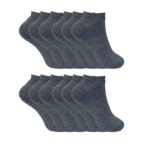 Ladies Cushioned Low Cut Ankle Thermal Trainer Socks (Multipack Options)