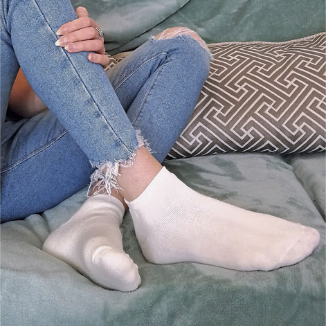 Ladies Cushioned Low Cut Ankle Thermal Trainer Socks (Multipack Options)