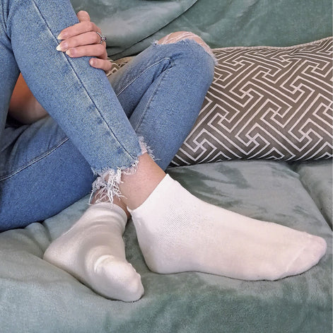Ladies Cushioned Low Cut Ankle Thermal Trainer Socks (Multipack Options)