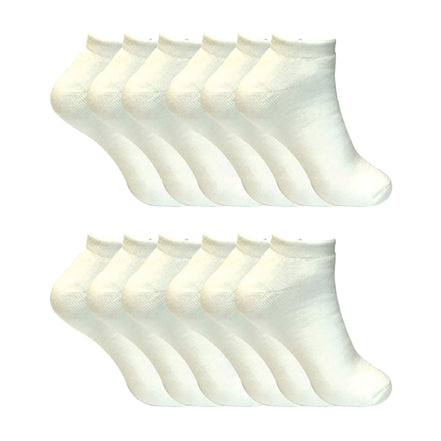 Ladies Cushioned Low Cut Ankle Thermal Trainer Socks (Multipack Options)