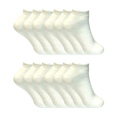 Ladies Cushioned Low Cut Ankle Thermal Trainer Socks (Multipack Options)