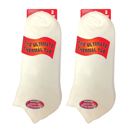 Ladies Cushioned Low Cut Ankle Thermal Trainer Socks (Multipack Options)