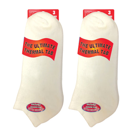 Ladies Cushioned Low Cut Ankle Thermal Trainer Socks (Multipack Options)