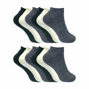 Ladies Cushioned Low Cut Ankle Thermal Trainer Socks (Multipack Options)