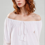 White Bardot Mini Dress