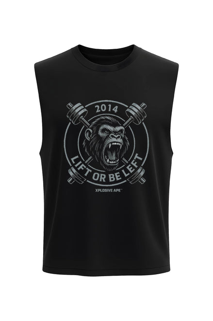 XAPE Lift or Be Left Drop Arm Tank Top - Black