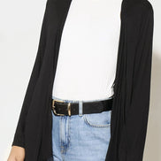 Black Waterfall Cardigan