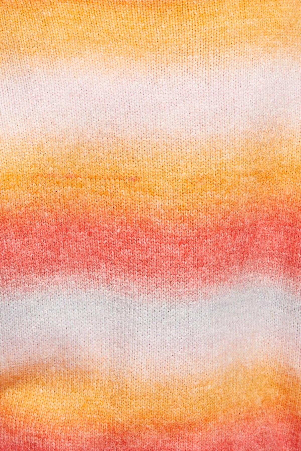 Louche Thao V Neck Space Dyed Cardigan in Orange