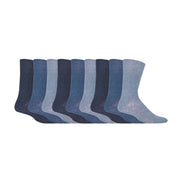 9 Pairs  NON ELASTIC Cotton Mens Socks with Loose Top