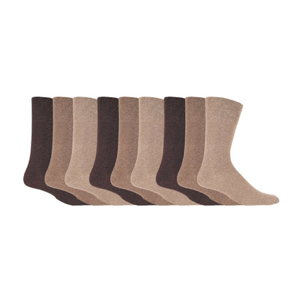 9 Pairs  NON ELASTIC Cotton Mens Socks with Loose Top