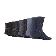 9 Pairs  NON ELASTIC Cotton Mens Socks with Loose Top
