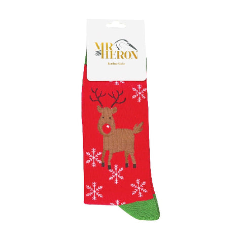 1 Pack Mens Novelty Festive Christmas Bamboo Socks