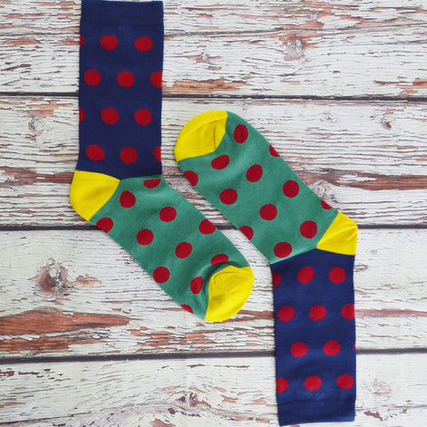 1 Pack Men's Novelty Navy Stars Bamboo Socks