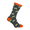 1 Pack Men's Novelty Grey Turtle Bamboo Socks
