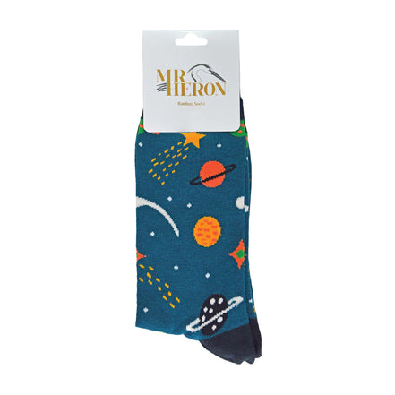 1 Pack Mens Space Enthusiast Bamboo Socks