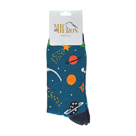 1 Pack Mens Space Enthusiast Bamboo Socks