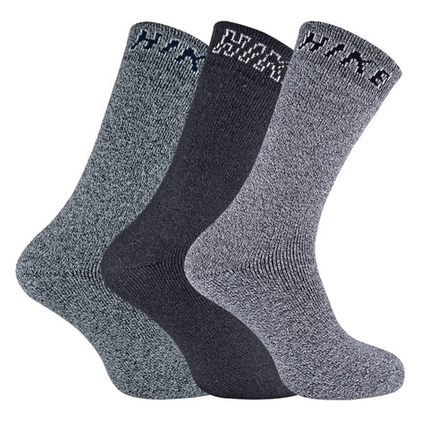 12 Pairs Mens Cushioned Crew Hiking Walking Boot Socks