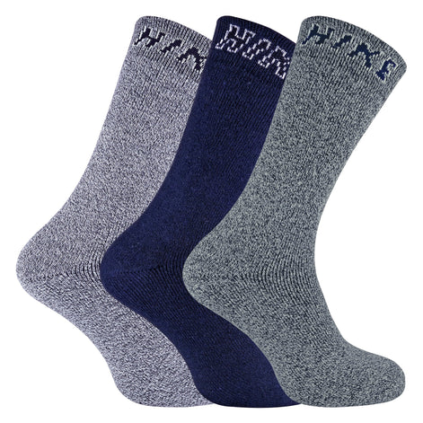 12 Pairs Mens Cushioned Crew Hiking Walking Boot Socks