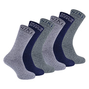 6 Pack Men's Soft Breathable Cotton Hiking Socks for Summer