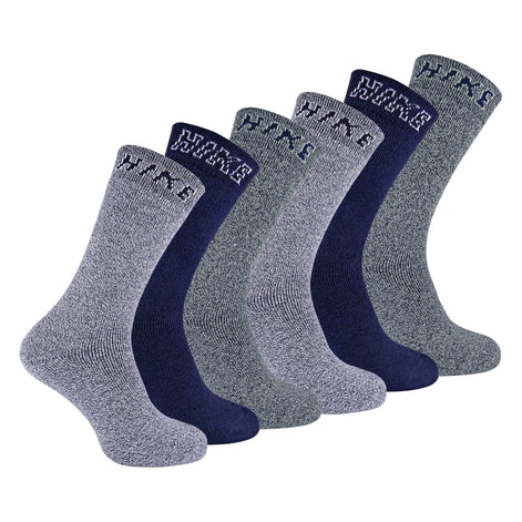 6 Pack Men's Soft Breathable Cotton Hiking Socks for Summer
