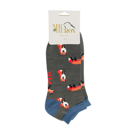 1 Pack Men's Animal Themed Bamboo Trainer Socks