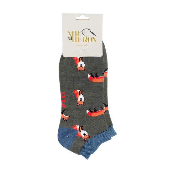 1 Pack Men's Animal Themed Bamboo Trainer Socks