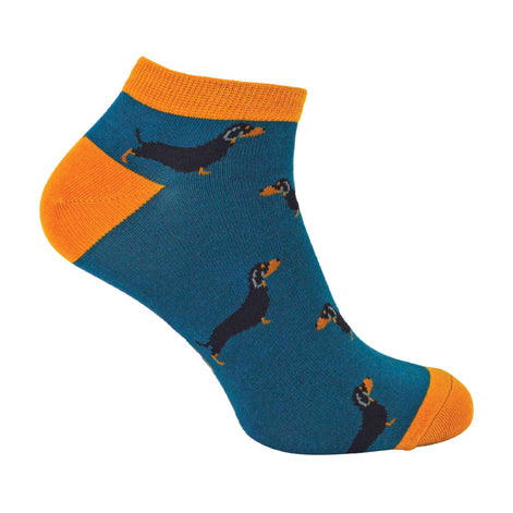 1 Pack Men's Animal Themed Bamboo Trainer Socks