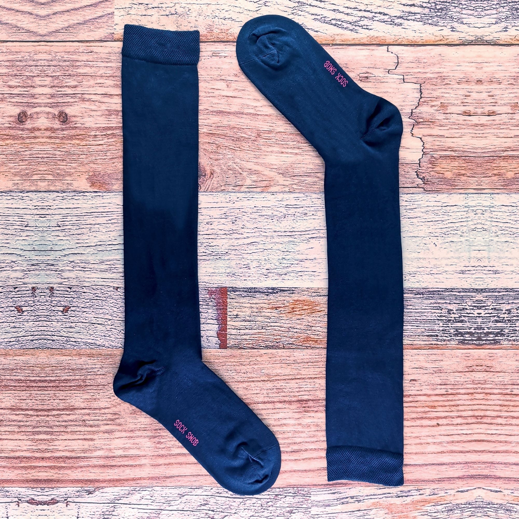 2 Pack Men's Extra Long Knee High Breathable Bamboo Socks
