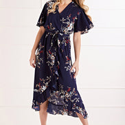 Dipped Hem Maxi Dress
