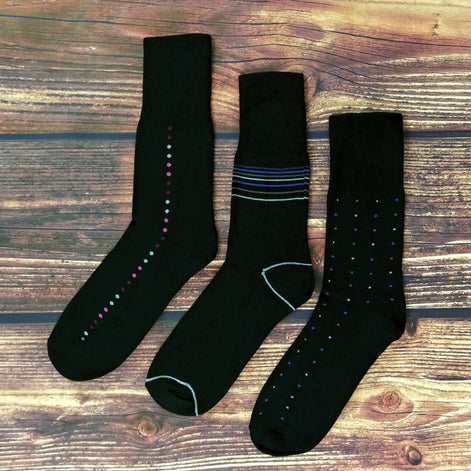 12 Pair Mens Loose Fitting Soft Top Bamboo Diabetic Friendly Socks