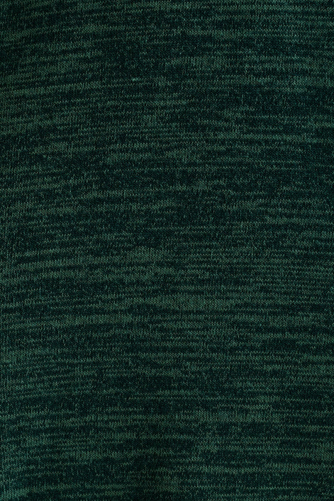 Ambrose Sustainable Marl Sweetheart Neck Midi Dress - Green